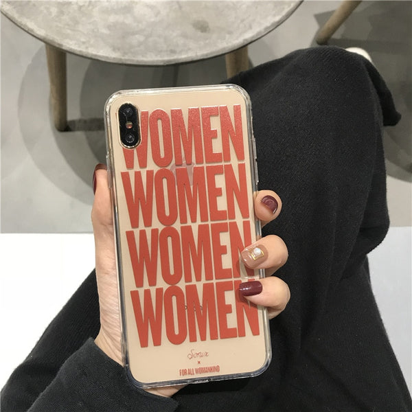 Simple Letter Women Phone Cases