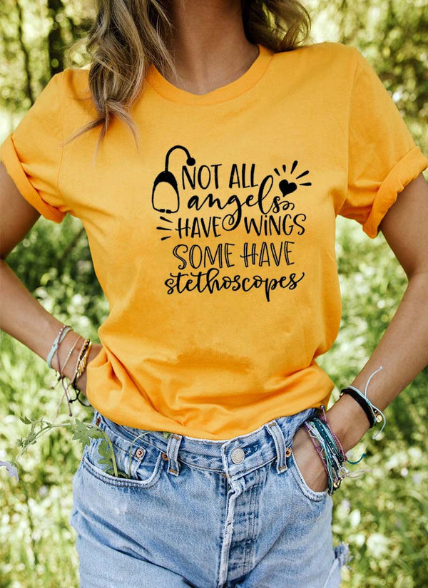 Casual Cotton Short Sleeve Graphic T-Shirt