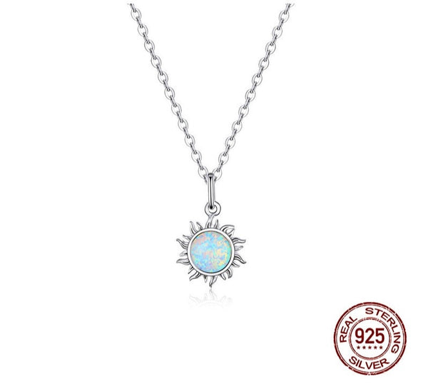 Korean Opal Sun Necklace