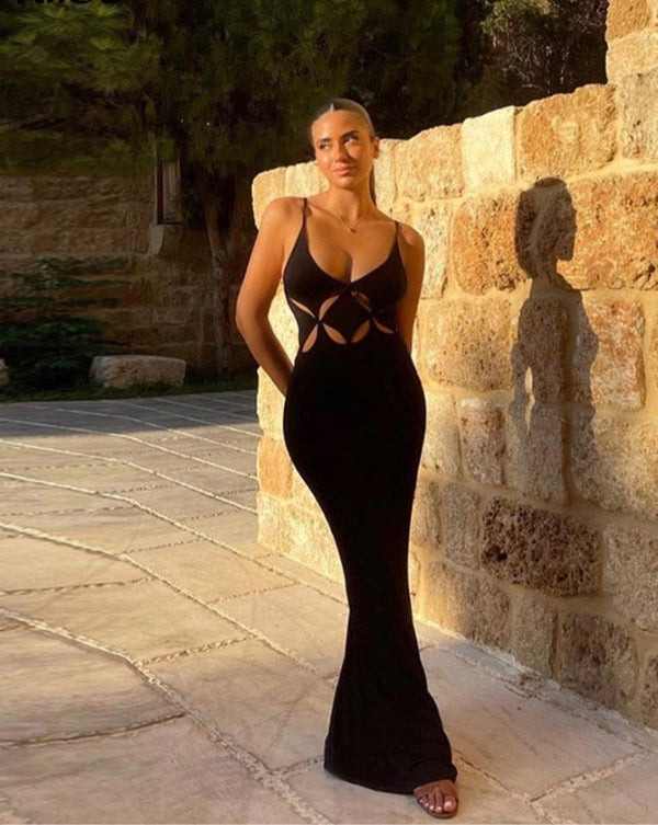 Sexy Solid Maxi Dress