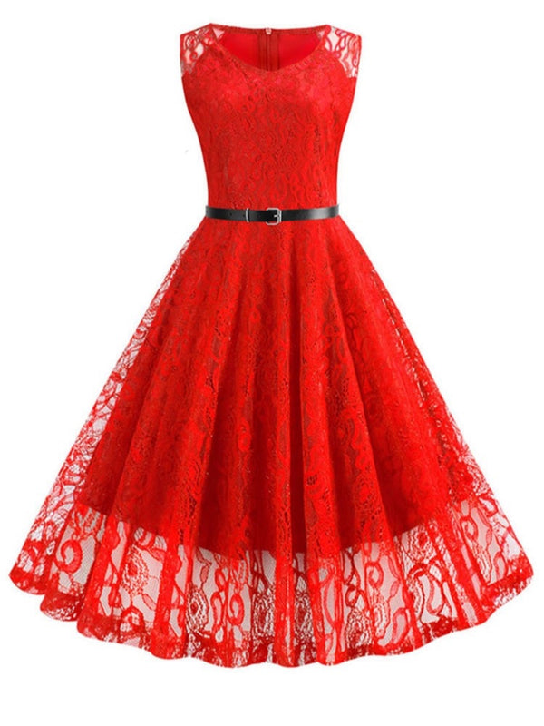 Elegant Vintage Lace Dress